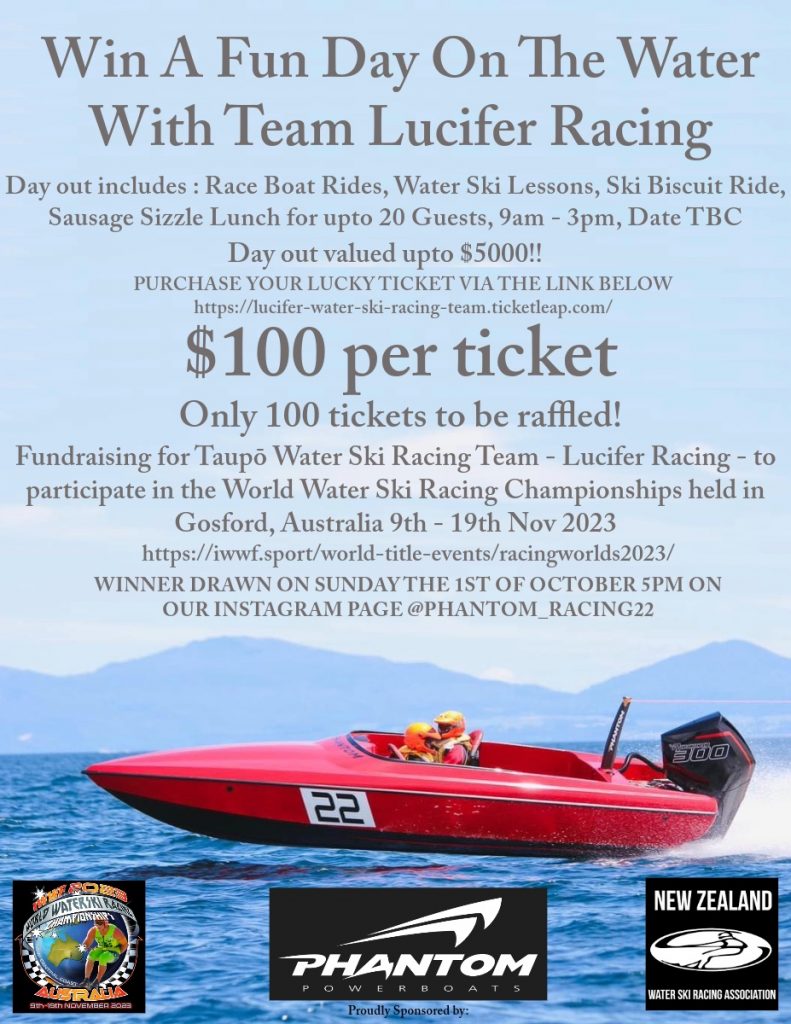 Lake Taupo Ski Racing Team Lucifer Boat for Sale